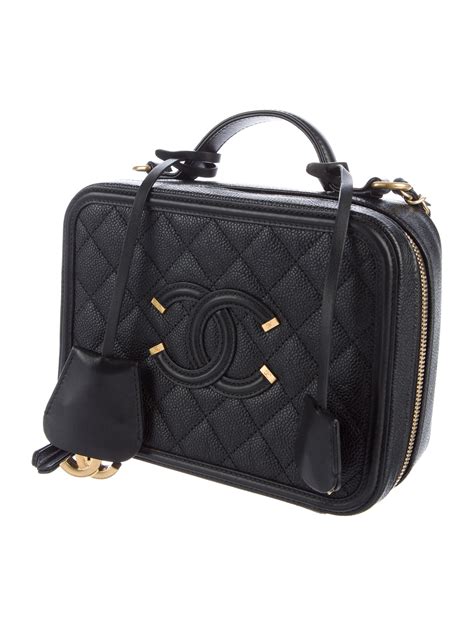 chanel filigree vanity case medium price|Chanel vanity bag vintage.